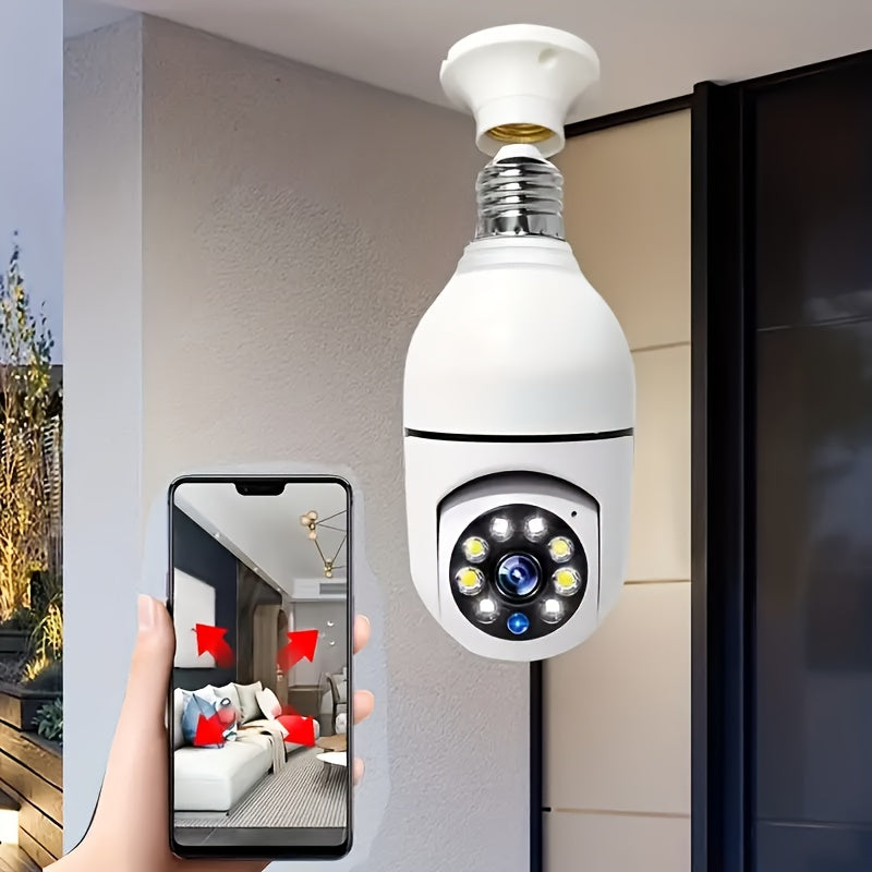 Smart Lamp Camera with HD Quality, Night Vision, and Two-Way Audio for Enhanced Home Security