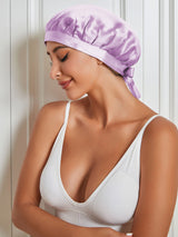 SilkCrown - Classic Silk Sleep Cap with Ribbon