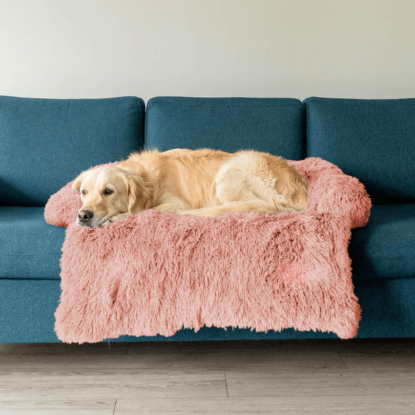 Water-Repellent Dog Bed Protector with Soft Vegan Fur – Non-Slip, Comfortable, Suitable for All Dog Sizes