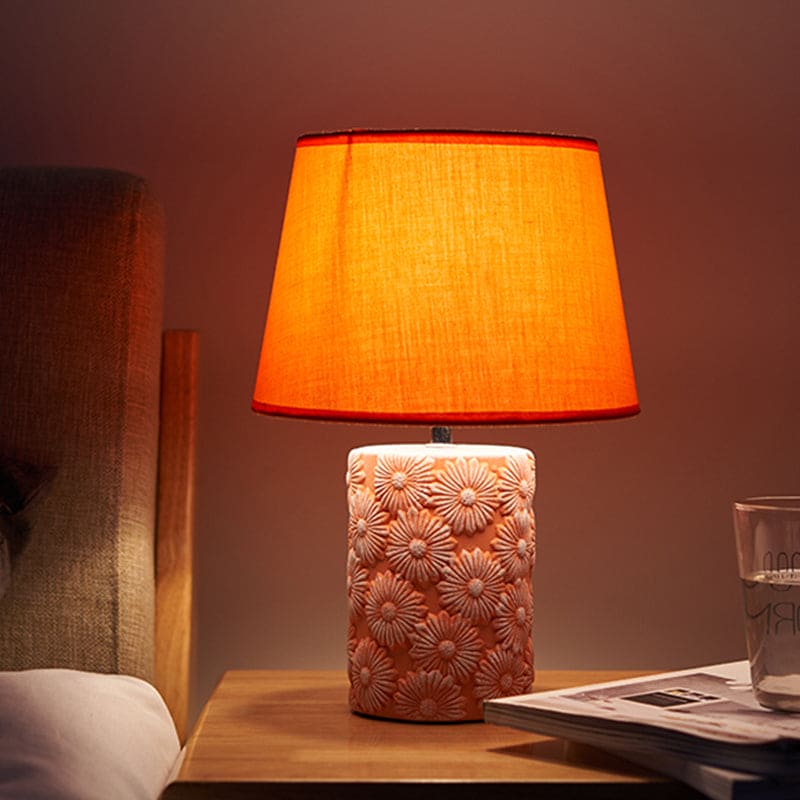 SunBloom – Orange Tapered Table Lamp