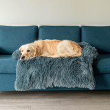 Water-Repellent Dog Bed Protector with Soft Vegan Fur – Non-Slip, Comfortable, Suitable for All Dog Sizes