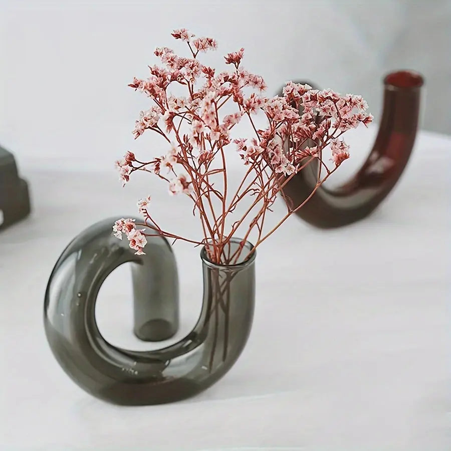 TimelessGlow - Pedestal Glass Vase