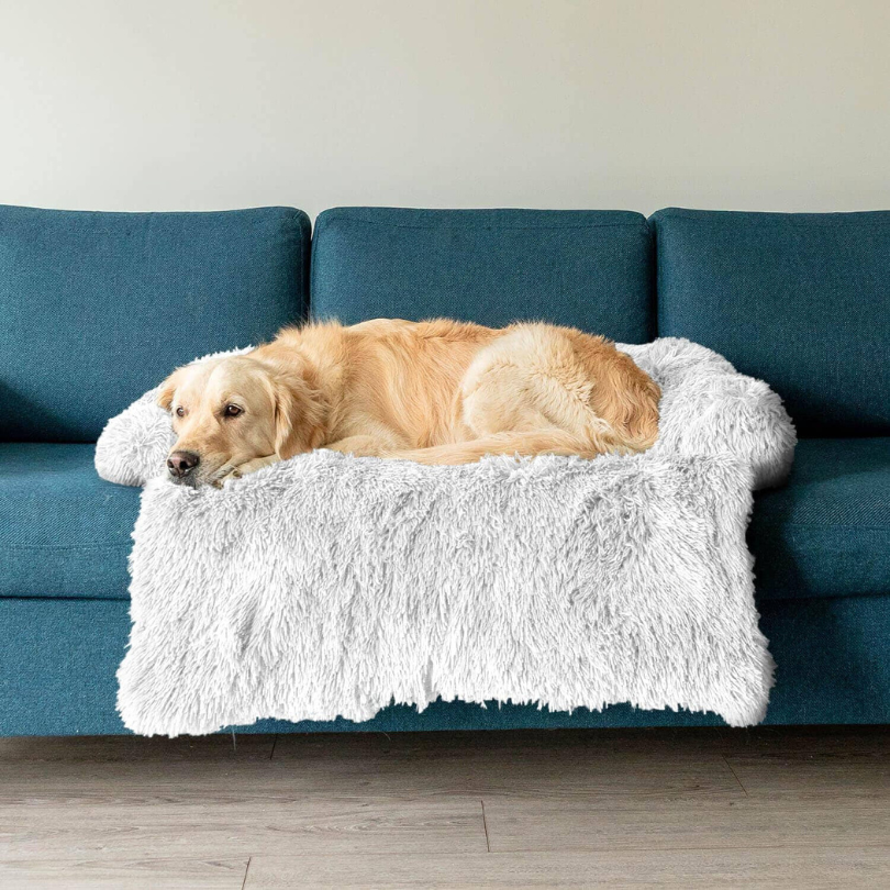 Water-Repellent Dog Bed Protector with Soft Vegan Fur – Non-Slip, Comfortable, Suitable for All Dog Sizes