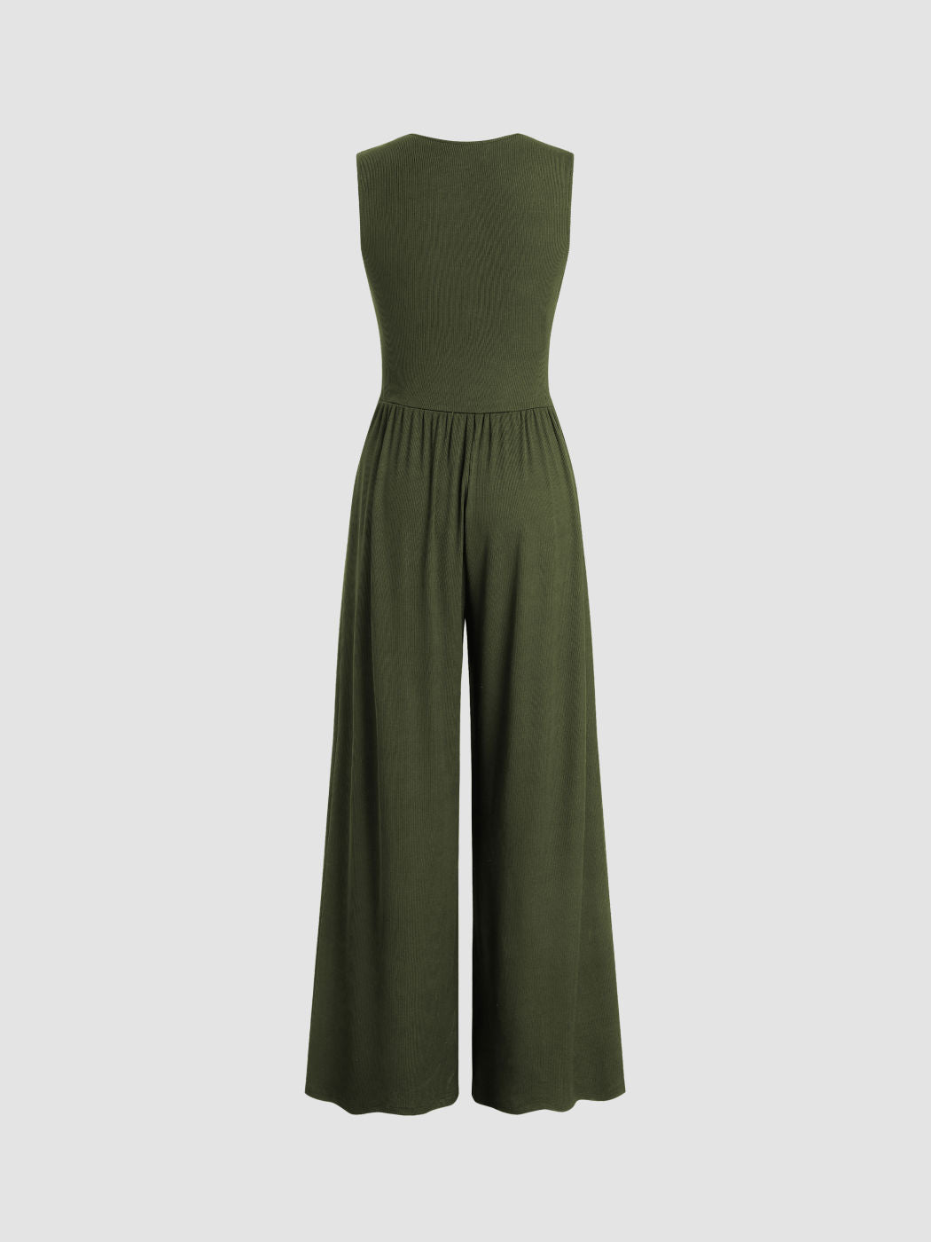 VogueStride - Elegant Wide-Leg Jumpsuit for Sophisticated Occasions