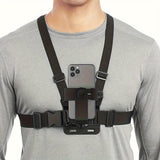 Adjustable Hands-Free Breast Belt for Comfortable Filming and Photography – Secure Phone Holder for Smartphones and Action Cameras