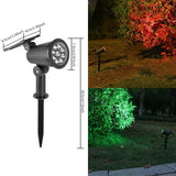 Solar Powered Garden Spotlight - 9 Color LED Solar Spike Lights for Outdoor Security