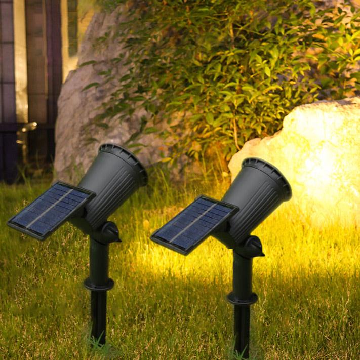 Solar Powered Garden Spotlight - 9 Color LED Solar Spike Lights for Outdoor Security