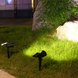 Solar Powered Garden Spotlight - 9 Color LED Solar Spike Lights for Outdoor Security