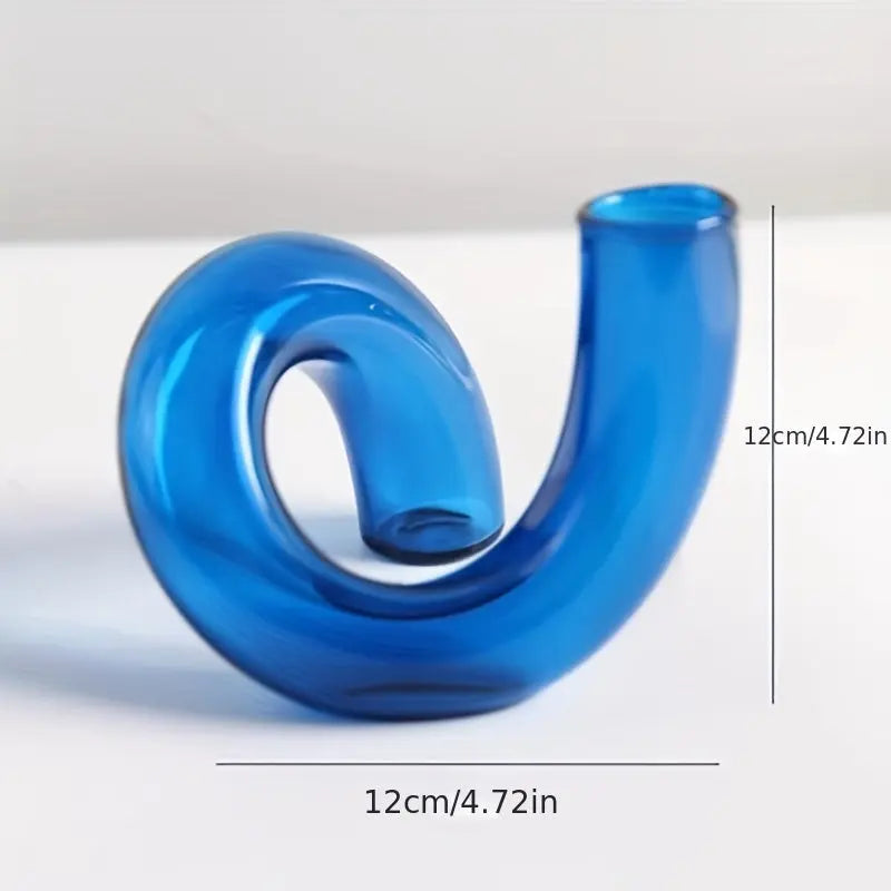 TimelessGlow - Pedestal Glass Vase