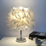 VelvetGlow - Feather Globe Accent Lamp