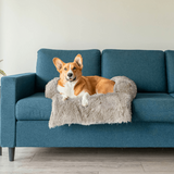 Water-Repellent Dog Bed Protector with Soft Vegan Fur – Non-Slip, Comfortable, Suitable for All Dog Sizes