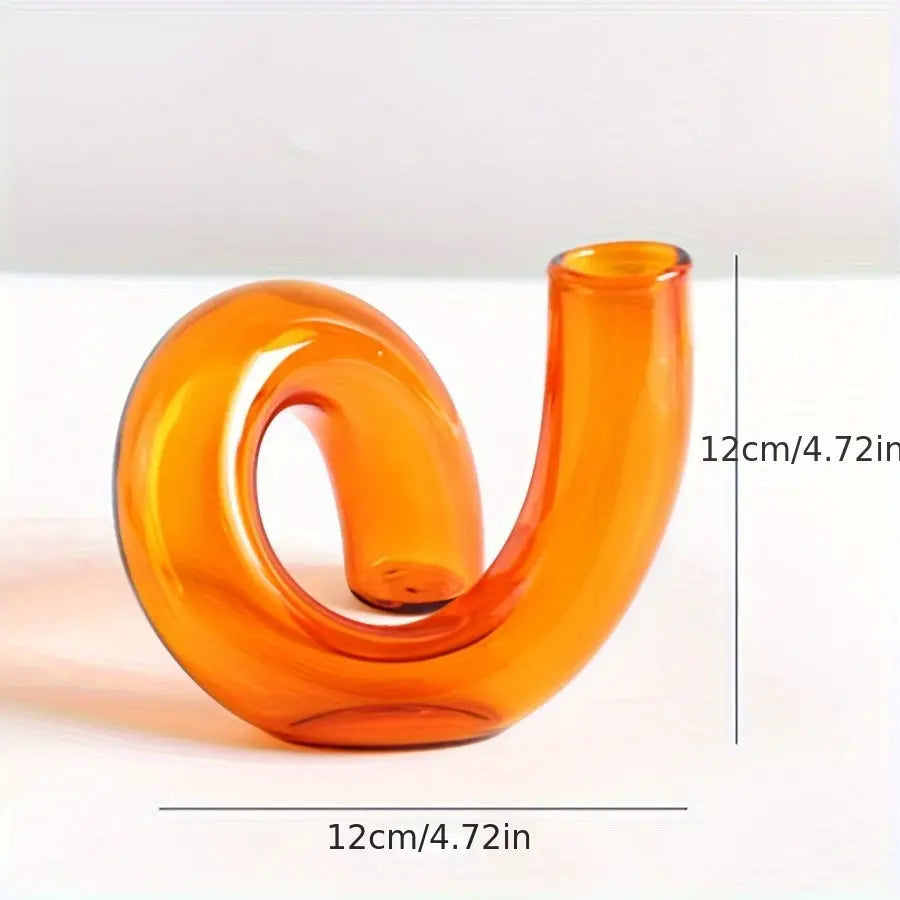 TimelessGlow - Pedestal Glass Vase