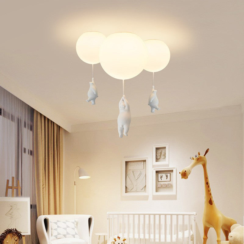 SkyLoom - Bear and Balloon Pendant Light for Kids