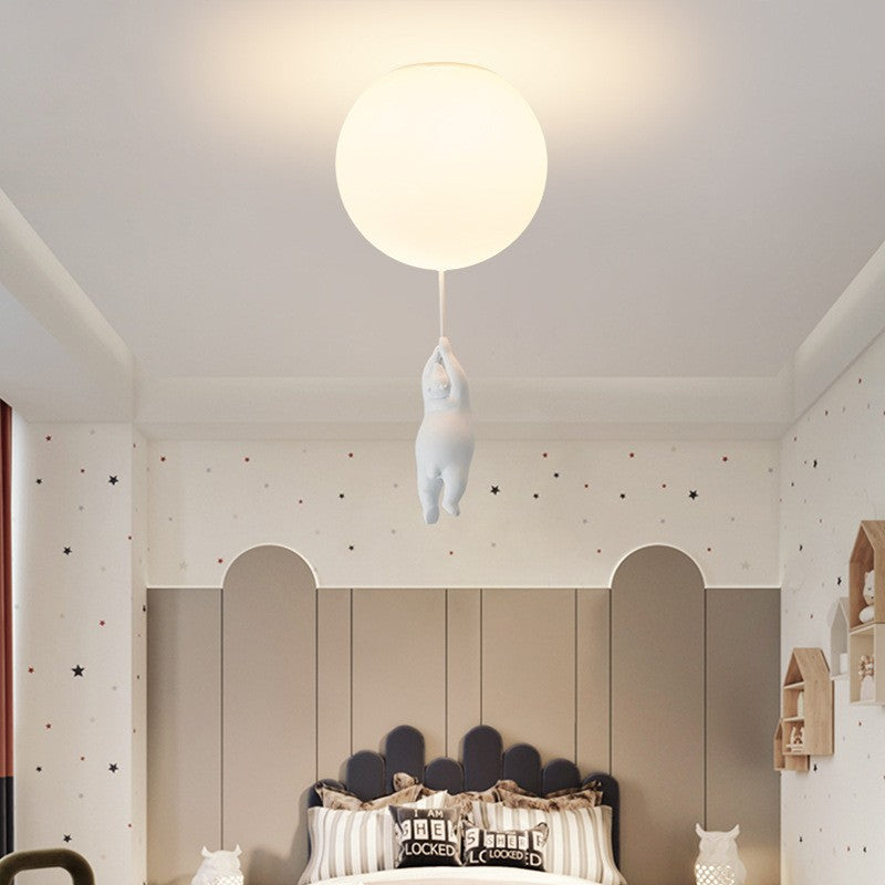 SkyLoom - Bear and Balloon Pendant Light for Kids
