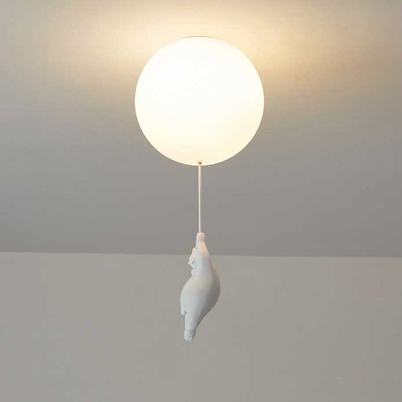 SkyLoom - Bear and Balloon Pendant Light for Kids