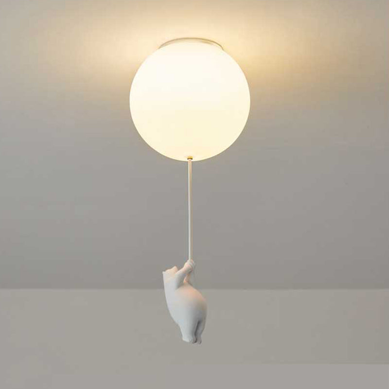 SkyLoom - Bear and Balloon Pendant Light for Kids