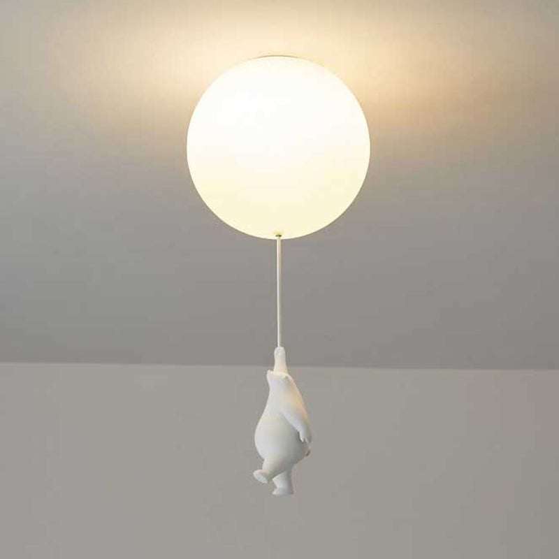 SkyLoom - Bear and Balloon Pendant Light for Kids
