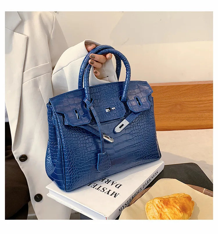Vivienne | Stone-Texture PU Leather Tote & Crossbody – Spacious Adjustable Shoulder Bag | 2025 Style | For Women’s Commute Essentials