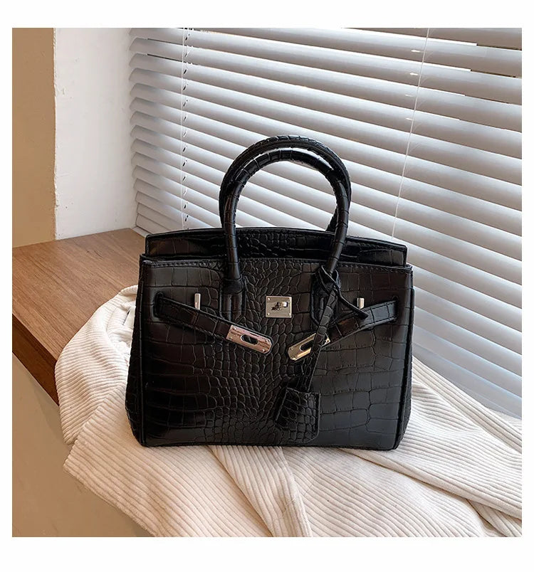 Vivienne | Stone-Texture PU Leather Tote & Crossbody – Spacious Adjustable Shoulder Bag | 2025 Style | For Women’s Commute Essentials