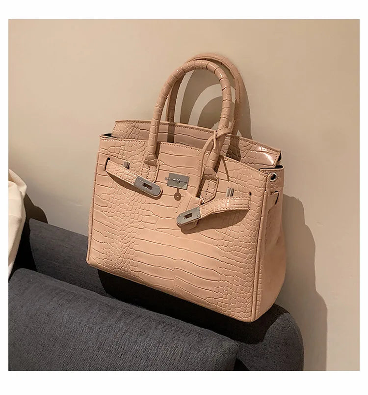 Vivienne | Stone-Texture PU Leather Tote & Crossbody – Spacious Adjustable Shoulder Bag | 2025 Style | For Women’s Commute Essentials