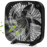 20-Inch Box Floor Fan – Portable Cooling Unit with 3 Speed Settings & Easy Knob Control | Strong Airflow | For Home, Garage & Office Use