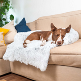Water-Repellent Dog Bed Protector with Soft Vegan Fur – Non-Slip, Comfortable, Suitable for All Dog Sizes
