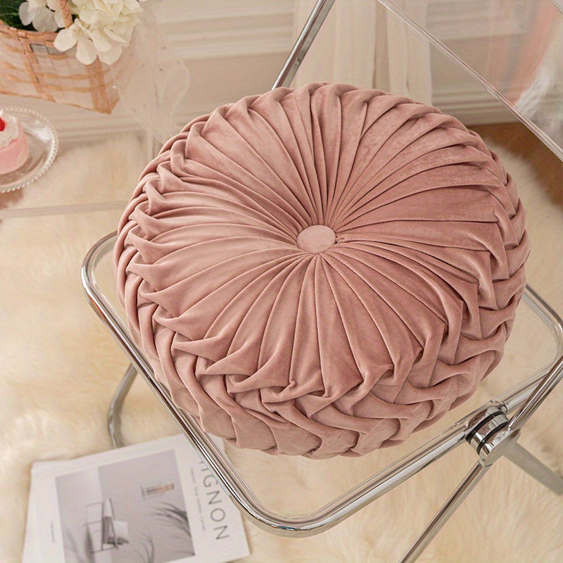 VelvetGlow - Soft Round Cushion for Cozy Spaces