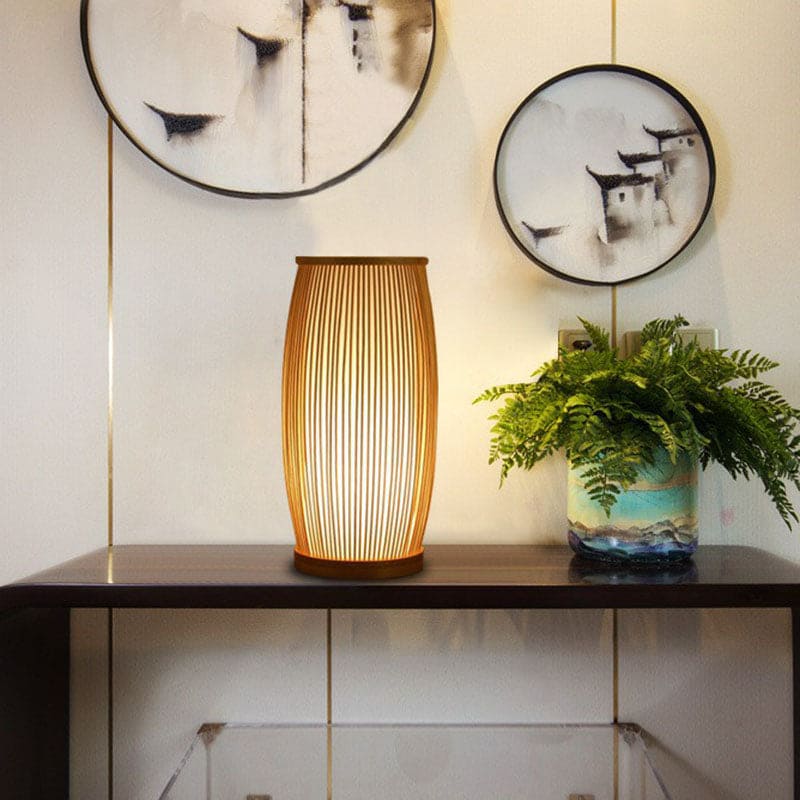 ZenGlow – Bamboo Night Lamp for Serene Ambiance