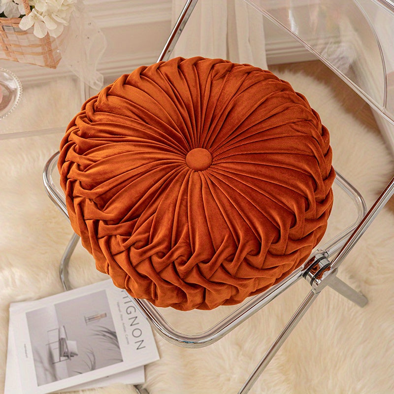 VelvetGlow - Soft Round Cushion for Cozy Spaces