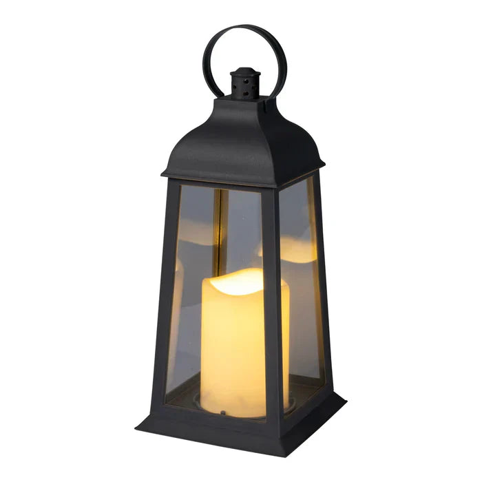 Set of 2 LED Camping Lanterns with Flickering Flame Effect