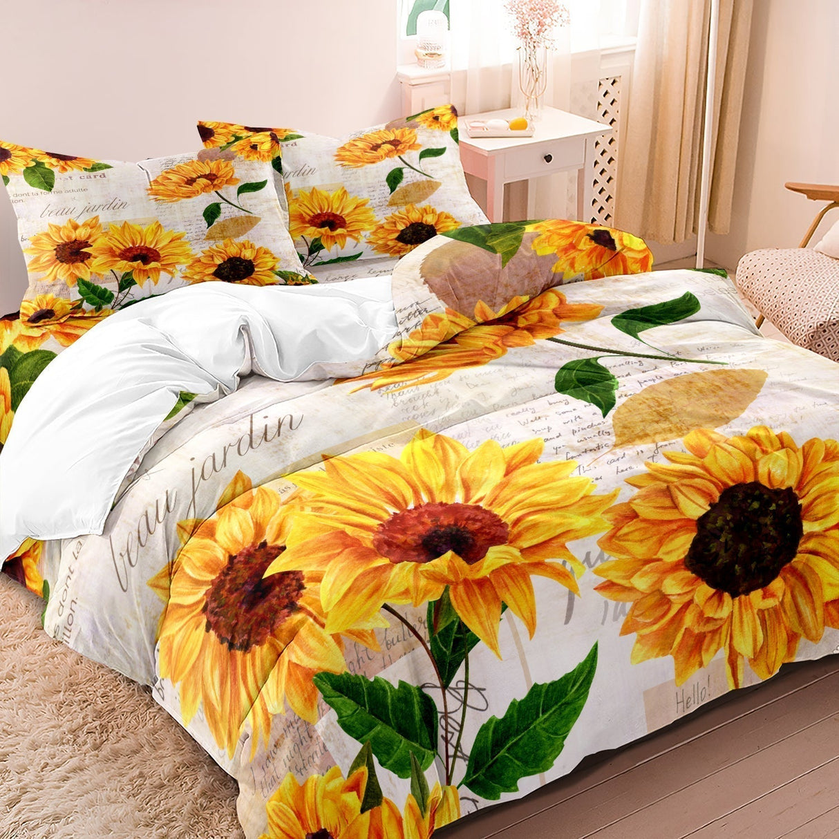 SunnyBeau - Sunflower Comforter Set