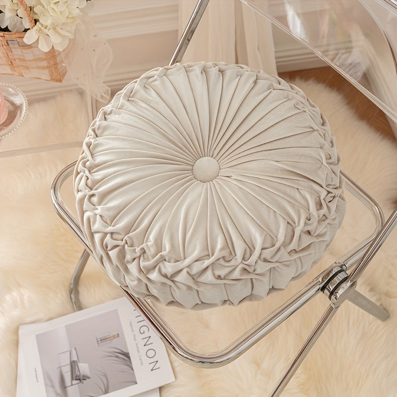 VelvetGlow - Soft Round Cushion for Cozy Spaces