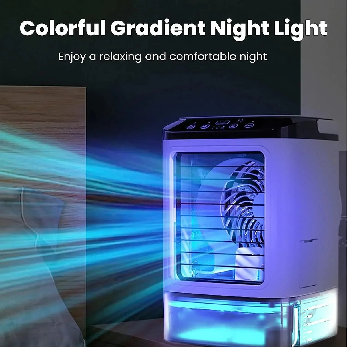 3-course portable air conditioning with ultrasound cooling