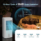 3-Mode Evaporative Air Cooler – Portable 3-in-1 Cooling Unit for Efficient Airflow | Easy Control | For Living Rooms & Workspaces