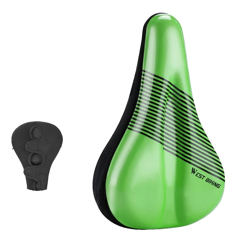 Wear-Resistant Bicycle Saddle Cover with Shock Absorption and Waterproof Design – Soft Bike Seat Cushion for Comfort