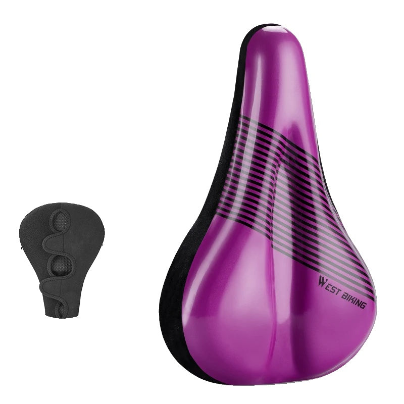 Wear-Resistant Bicycle Saddle Cover with Shock Absorption and Waterproof Design – Soft Bike Seat Cushion for Comfort