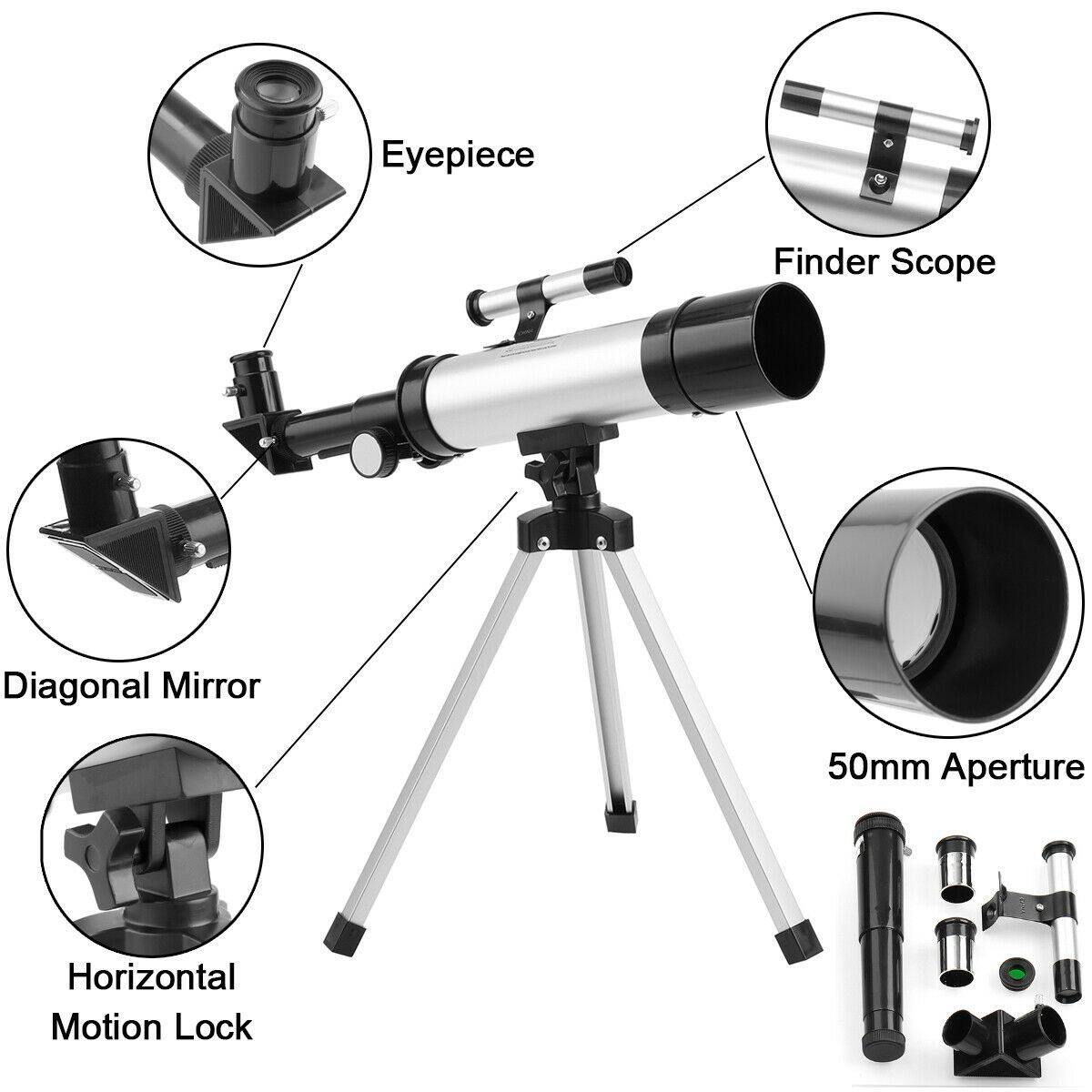 360x50mm Astronomical Telescope with 90x Zoom and Tripod