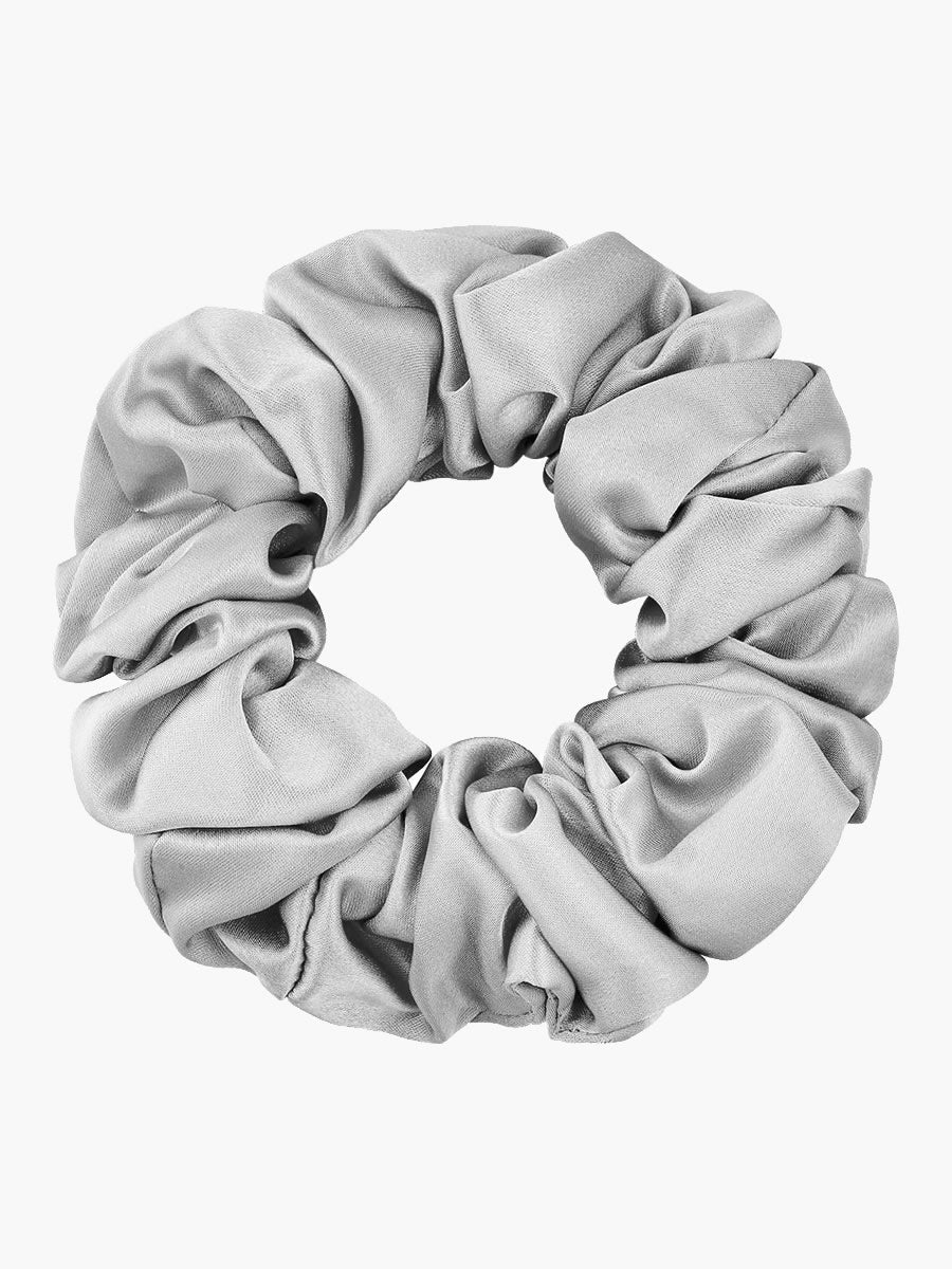 VelvetSilk - Midnight Silk Hair Scrunchies (3.5 cm)