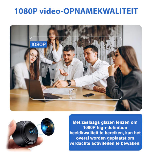 Compact Full HD Wireless Security Camera with 160-Degree Angle, Night Vision, and 72-Hour Battery Life for Home Security