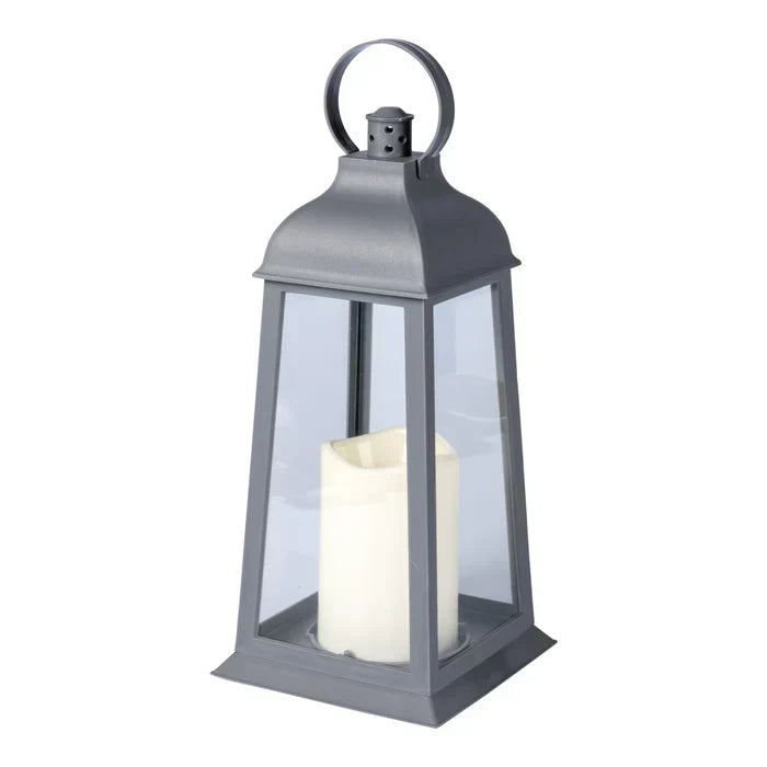 Set of 2 LED Camping Lanterns with Flickering Flame Effect
