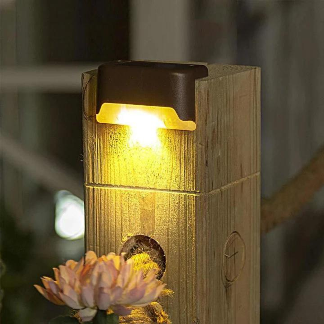 Solar Lights Outdoor - Weatherproof LED Wall Lamp for Driveways & Pathways