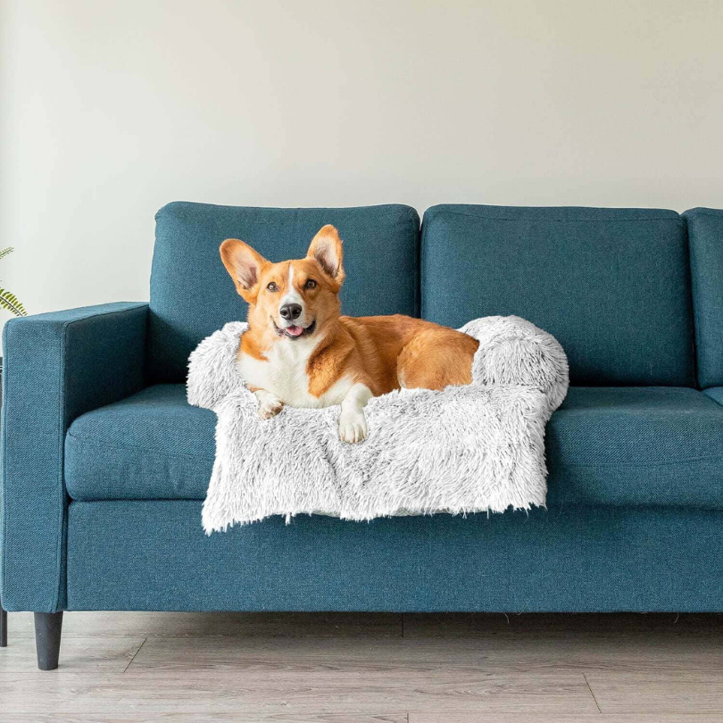 Water-Repellent Dog Bed Protector with Soft Vegan Fur – Non-Slip, Comfortable, Suitable for All Dog Sizes