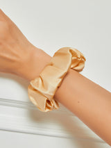 VelvetSilk - Midnight Silk Hair Scrunchies (3.5 cm)