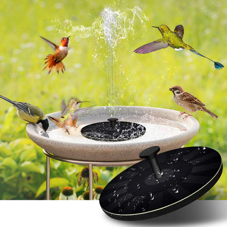 Solar Bird Bath Fountain with Eco-Friendly Design – Relaxing Water Sounds for Garden, Patio, or Balcony
