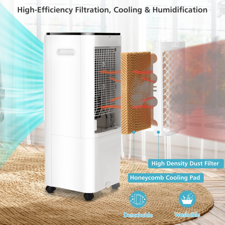Soraya | High-Capacity 4-in-1 Air Cooler – Evaporative Cooling System with 12L Tank & Ice Packs | Long-Lasting Freshness | For Indoor Comfort