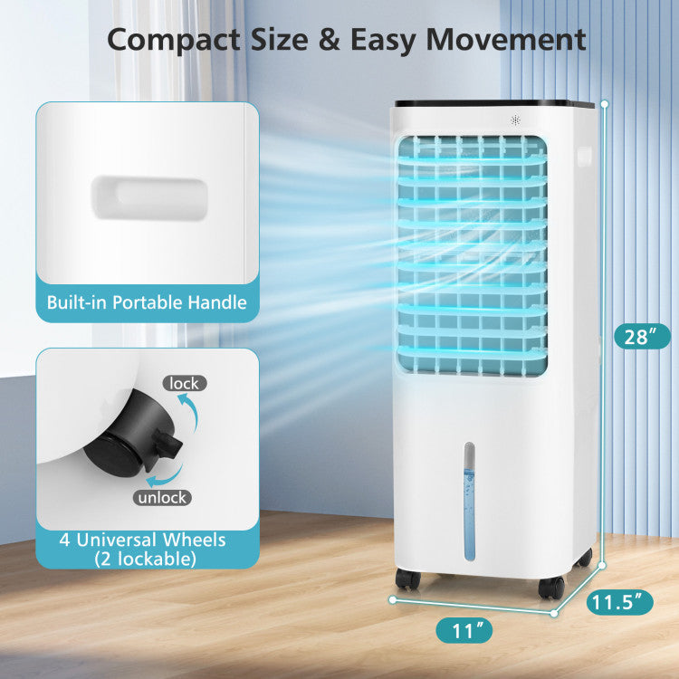 Soraya | High-Capacity 4-in-1 Air Cooler – Evaporative Cooling System with 12L Tank & Ice Packs | Long-Lasting Freshness | For Indoor Comfort