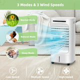 Smart 4-in-1 Evaporative Cooler – Compact Portable Air Fan with Timer & Adjustable Modes | Efficient Breeze | For Personal & Room Use