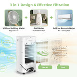 Smart 4-in-1 Evaporative Cooler – Compact Portable Air Fan with Timer & Adjustable Modes | Efficient Breeze | For Personal & Room Use