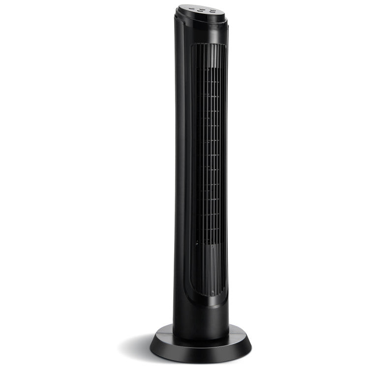 75° Oscillating Tower Fan – 40-Inch Fan with Remote, 3 Breeze Modes & 4 Wind Speeds | Quiet Power | For Living Room & Workspace