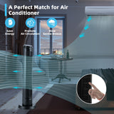 75° Oscillating Tower Fan – 40-Inch Fan with Remote, 3 Breeze Modes & 4 Wind Speeds | Quiet Power | For Living Room & Workspace
